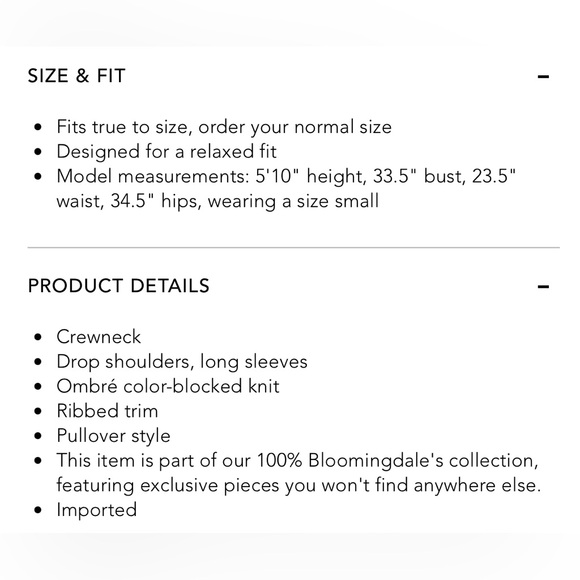 C by Bloomingdale’s Cashmere sweater - Picture 5 of 5